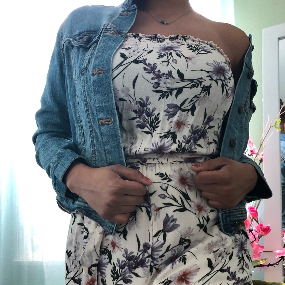American Eagle Floral Romper